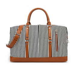 Striped Canvas Travel Bag

Color: Black stripes, Blue stripe

Style: Casual

Material: Canvas

Closure Type: Zipper

Hardness: Soft

Bags Structure: Interior Zipper Pocket

Size: 20.5 x 9.4 x 16.5 inches

buy it here :  https://mybosidu.com/collections/travel-duffel-bag-1/products/2021-striped-canvas-travel-bag