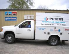 Peters Heating and Air Conditioning || We install conventional & geothermal equipment for new construction or replacement upgrades. Excellent service technicians & high quality duct work, with years of experience. Amana & Water Furnace dealer. Fully licensed & insured. Family business established in 1968 by Herman & Cordelia Peters. || Address: 5644 State Highway 25, Cape Girardeau, MO 63701, USA || Phone: 573-243-6282 || Website: http://www.petersheatingandair.biz 

