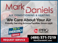 Mark Daniels Air Conditioning & Heating || Affordable licensed, bonded and insured HVAC Service Company in Mesa, Gilbert, Chandler, Tempe, Ahwatukee, AZ & beyond providing the best emergency AC repair, heating & air conditioning maintenance & installation services since 1996. || Address: 4735 E Virginia St, Suite #102, Mesa, AZ 85215, USA || Phone: 480-571-7219 || Website: https://www.markdanielsac.com 
