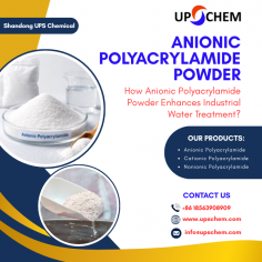 Shandong UPS Chemical Co., Ltd. offers premium Anionic Polyacrylamide Powder designed for effective water treatment, mining, paper making, and industrial wastewater management. Known for its excellent flocculation performance, fast dissolution, and high purity, this solution helps improve solid-liquid separation and sludge dewatering efficiency.