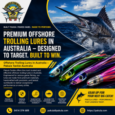 Discover high-performance offshore trolling lures in Australia with Pakula Tackle Australia. Designed for serious anglers, our premium game fishing lures are handcrafted for durability, precision, and maximum strike performance. Trusted worldwide for targeting marlin, tuna, mahi-mahi, and other offshore species, Pakula lures are built to perform in Australia’s toughest fishing conditions. Gear up with industry-leading trolling lures engineered to help you catch more fish.
Visit: https://pakula.com/