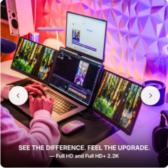 Portable monitors are a practical solution for users who need extra screen space while working, traveling, or studying. These lightweight displays are designed for easy portability and quick setup with laptops, gaming consoles, and mobile devices. Modern portable monitors offer full HD or 4K resolution, slim bezels, and USB-C connectivity for a seamless user experience. Professionals can improve productivity by multitasking across multiple screens, while gamers and content creators benefit from enhanced visuals and flexibility. Many portable monitors also include adjustable stands and eye-care features for comfortable viewing. Their compact design makes them perfect for remote work, business trips, and entertainment anywhere.