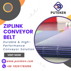 Enhance industrial efficiency with a high-performance ZipLink Conveyor Belt from Shanghai Puteken Transmission System Co., Ltd. Designed for fast installation and minimal downtime, this advanced conveyor belt offers superior durability, seamless splicing, and reliable performance across multiple industrial applications.