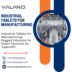 Looking for reliable industrial tablets for manufacturing? ValanoIPC offers rugged industrial tablets designed to improve productivity, real-time monitoring, and workflow efficiency in demanding manufacturing environments. Built for durability, these advanced tablets support data collection, inventory management, machine control, and factory automation.