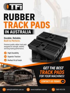 Upgrade your machinery with premium Rubber Track Pads in Australia from Tradefaire International. Designed for superior durability, traction, and long-lasting performance, our high-quality rubber track pads help protect surfaces while improving machine stability. Suitable for construction, mining, and earthmoving equipment, we supply reliable track pad solutions across Australia.