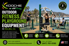 Koochie Outdoor Fitness provides outdoor fitness playground equipment in Malibu, CA designed for parks, schools, playgrounds, residential communities, and public wellness areas. Their durable outdoor equipment supports strength, cardio, mobility, flexibility, and active play, helping communities create safe, engaging, and fitness-focused outdoor spaces for users of all ages. For inquiries, call (847) 701-5190.