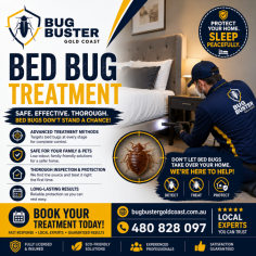Are bed bugs disturbing your sleep and comfort? Bug Buster Gold Coast provides professional bed bug treatment services designed to help protect your home, family, and business. Our experienced pest control team uses effective treatment methods to target bed bugs in mattresses, furniture, cracks, and hidden areas where they may be hiding. We focus on thorough inspections and reliable solutions to help restore a clean, comfortable, and pest-free environment. Whether you need residential or commercial bed bug control in Gold Coast, our experts are ready to assist with safe and effective treatments. Contact Bug Buster Gold Coast today for trusted bed bug removal services and enjoy peace of mind again.