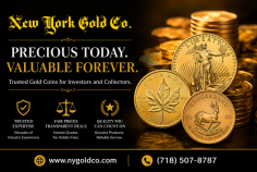 New York Gold Co offers gold coins for sale for investors and collectors looking for quality precious metal options. With decades of experience, transparent service, and knowledgeable support, New York Gold Co helps customers buy gold coins with confidence for long-term value, portfolio protection, and collectible investment goals. Call (718) 507-8787.