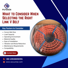 What to Consider When Selecting the Right Link V Belt
Choosing the right Link V Belt is essential for ensuring reliable power transmission, minimizing downtime, and extending the life of your machinery. Unlike traditional endless belts, a Link V Belt features a modular design that allows quick installation and easy length adjustments without dismantling equipment. Whether used in woodworking machines, industrial equipment, agricultural machinery, or HVAC systems, selecting the correct belt can significantly improve performance and reduce maintenance costs.
To read more details about Link V Belt, click https://tinyurl.com/5fbhjrcs and call now at +86 18201785896 or email us at putekenbelt@gmail.com today!