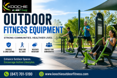 Koochie Outdoor Fitness provides outdoor fitness equipment designed to promote movement, wellness, and active lifestyles in parks, schools, recreation areas, and community spaces. Their durable fitness solutions help kids, adults, and families enjoy safe, engaging, and accessible workouts while building healthier outdoor environments. Call (847) 701-5190.