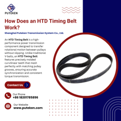 How Does an HTD Timing Belt Work?
An HTD Timing Belt (High Torque Drive) from Shanghai Puteken Transmission System Co., Ltd. is engineered for reliable power transmission in industrial automation and mechanical systems where high torque, accurate motion, and stable performance are essential. But how does an HTD timing belt actually work?
1) Tooth-and-pulley engagement for positive drive
Unlike friction-based belts, an HTD timing belt works through positive engagement between the belt teeth and matching pulley grooves. The belt uses a circle-arc tooth profile designed to mesh smoothly with the pulley. When the motor turns the pulley, the teeth “lock” into place, transferring motion efficiently and reducing the likelihood of slippage—even under heavier loads.
2) High torque capacity through deep, pitch-optimized teeth
HTD belts are characterized by a large tooth pitch and a strong tooth structure. This design supports higher load capacity and helps maintain drive stability when the system experiences torque demands. Puteken supplies HTD3M, HTD5M, HTD8M, and HTD14M synchronous belt types, each matched to different pitch requirements for precise drive design.
3) Even load distribution for smoother operation
The arc-tooth geometry helps distribute torque loads more evenly across the pulley engagement area. As a result, the system can run with lower noise and vibration, supporting smoother motion control—an important factor in automation, robotics, and precision machinery.
4) Materials built for durability and consistent performance
Puteken’s HTD timing belt construction uses polyurethane for the belt body, with a steel/kevlar core. This combination helps deliver high strength and consistent performance over time. Standard belt data also lists 90–92 Shore A hardness, helping the belt resist deformation and maintain stable tooth geometry for accurate synchronization.
5) How to choose the right HTD timing belt for your application
To get the best results, select the appropriate pitch and belt width based on load, confirm the working environment (temperature, humidity, pollutants), and ensure the belt meets your speed and torque requirements.
In short, an HTD Timing Belt works by converting rotational motion into synchronized movement through tooth engagement, delivering high torque transmission, dependable alignment, and efficient operation across demanding industrial applications.
For more details about HTD Timing Belt, click here https://tinyurl.com/376nymac, and also call now at +86 18201785896 today!