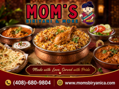 Enjoy flavorful Indian food in Sunnyvale at Mom’s Biryani, serving delicious biryanis and classic Indian dishes made with rich spices and authentic flavors. Whether you are planning lunch, dinner, takeout, or a family meal, you can find satisfying Indian favorites prepared to please a variety of tastes. Explore comforting dishes, bold seasonings, and traditional recipes in one convenient place. Make your next meal more flavorful with Mom’s Biryani. Call (408)-680-9804 to place your order or learn more.