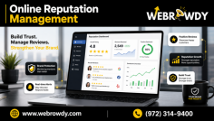 Build trust and protect your brand with professional online reputation management services from WebRowdy. Improve your online image, manage customer reviews, monitor brand mentions, address negative feedback, and strengthen your credibility across digital platforms. A strong reputation can help attract new customers, improve brand confidence, and support long term business growth. Call WebRowdy at (972) 314-9400 to learn more about effective reputation management solutions.