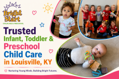 Every child's story starts somewhere and for families across Louisville, that story often begins with trusted infant care Louisville, KY parents can truly rely on. At Bright Start, our infant program is built on warmth, routine, and real attentiveness, not just supervision. As your little one grows, our preschool Louisville KY classrooms continue that same nurturing approach, guiding them toward confident, kindergarten-ready learners. We believe the earliest years matter most, and we treat every day that way. If you're ready to give your child a genuinely bright start, schedule a tour with us today and see the difference for yourself.