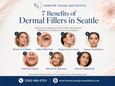 Refresh your appearance with subtle enhancements designed to complement your natural features. Dermal fillers in Seattle at Forever Young Aesthetics can help restore volume, soften visible lines, improve facial contours, and create balanced, natural-looking results. Each treatment is tailored to your facial structure and personal aesthetic goals for a more customized experience. Call (206) 486-0753 to learn more or schedule a consultation.