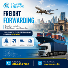 Choose a reliable Freight Forwarding Company in Mumbai for seamless domestic and international cargo transportation services. From air freight and ocean freight to customs clearance, warehousing, cargo consolidation, documentation, and complete supply chain management, experienced logistics professionals provide customized solutions to meet your shipping needs. With advanced tracking systems, efficient operations, and a focus on timely deliveries, freight forwarding services ensure the safe and smooth movement of goods. Partner with a trusted freight forwarding company in Mumbai for cost-effective logistics solutions, hassle-free shipping, and reliable global trade support.
