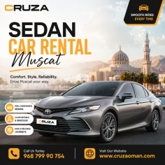 Enjoy a smooth and stress-free journey with professional Sedan Car Rental in Muscat offering modern, well-maintained vehicles for business trips, family outings, airport transfers, and everyday travel. Sedans provide the perfect combination of comfort, fuel efficiency, and performance, making them ideal for exploring Muscat and traveling across Oman. With flexible daily, weekly, and monthly rental plans, competitive pricing, and an easy booking process, you can rent with confidence and convenience. Choose a trusted sedan car rental service in Muscat for dependable transportation and an enjoyable driving experience.