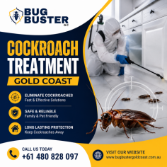 Protect your home or business with professional Cockroach Treatment in Gold Coast designed to eliminate cockroach infestations quickly and effectively. Experienced technicians carry out detailed inspections and apply targeted treatments to remove cockroaches at the source while helping prevent future infestations. Using safe, proven pest control methods, these services provide long-lasting protection for residential and commercial properties. Choose trusted cockroach treatment services in Gold Coast for reliable pest management, a cleaner environment, and complete peace of mind.